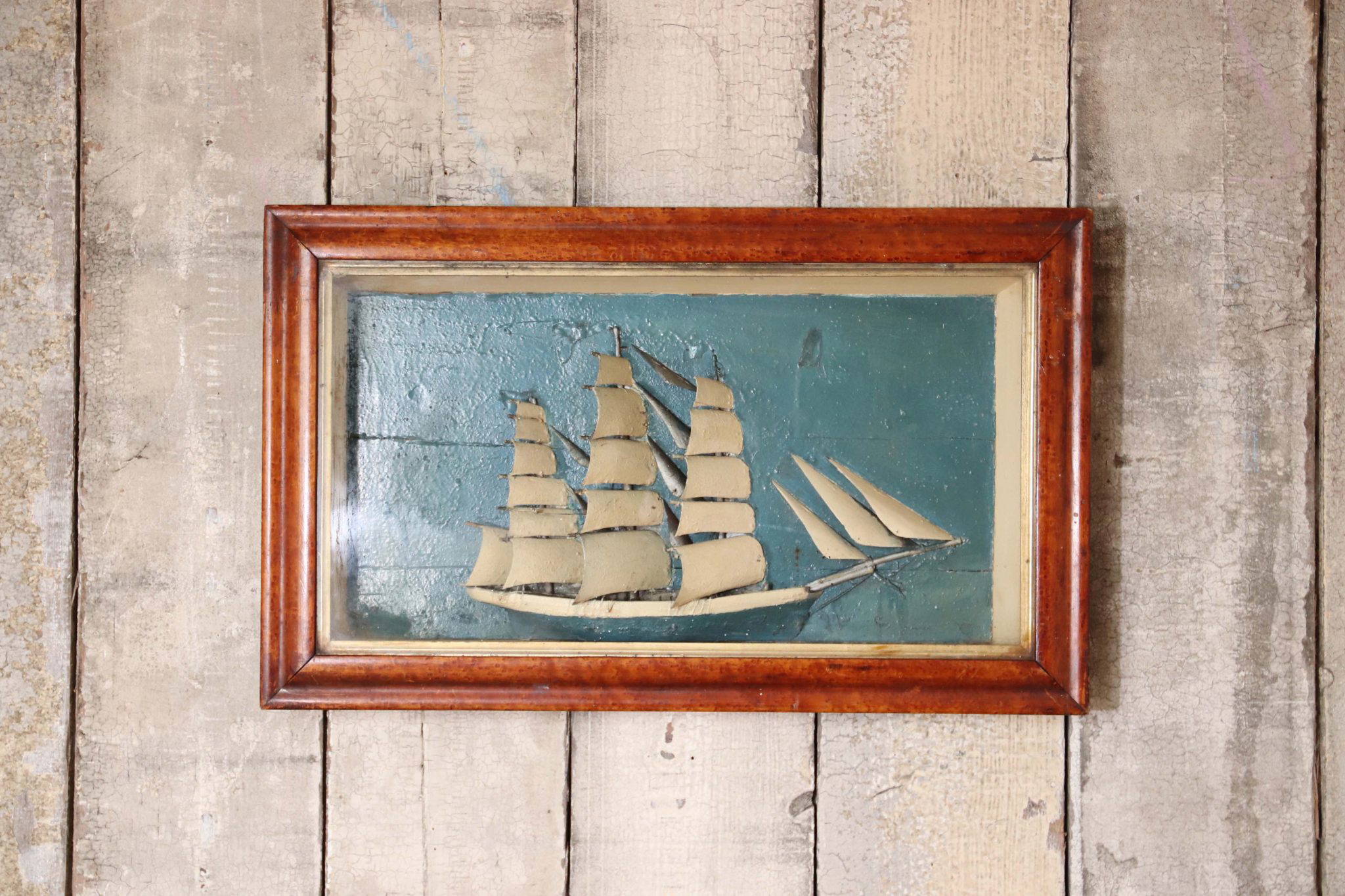 19Th Century Ship Diorama. - Image 2