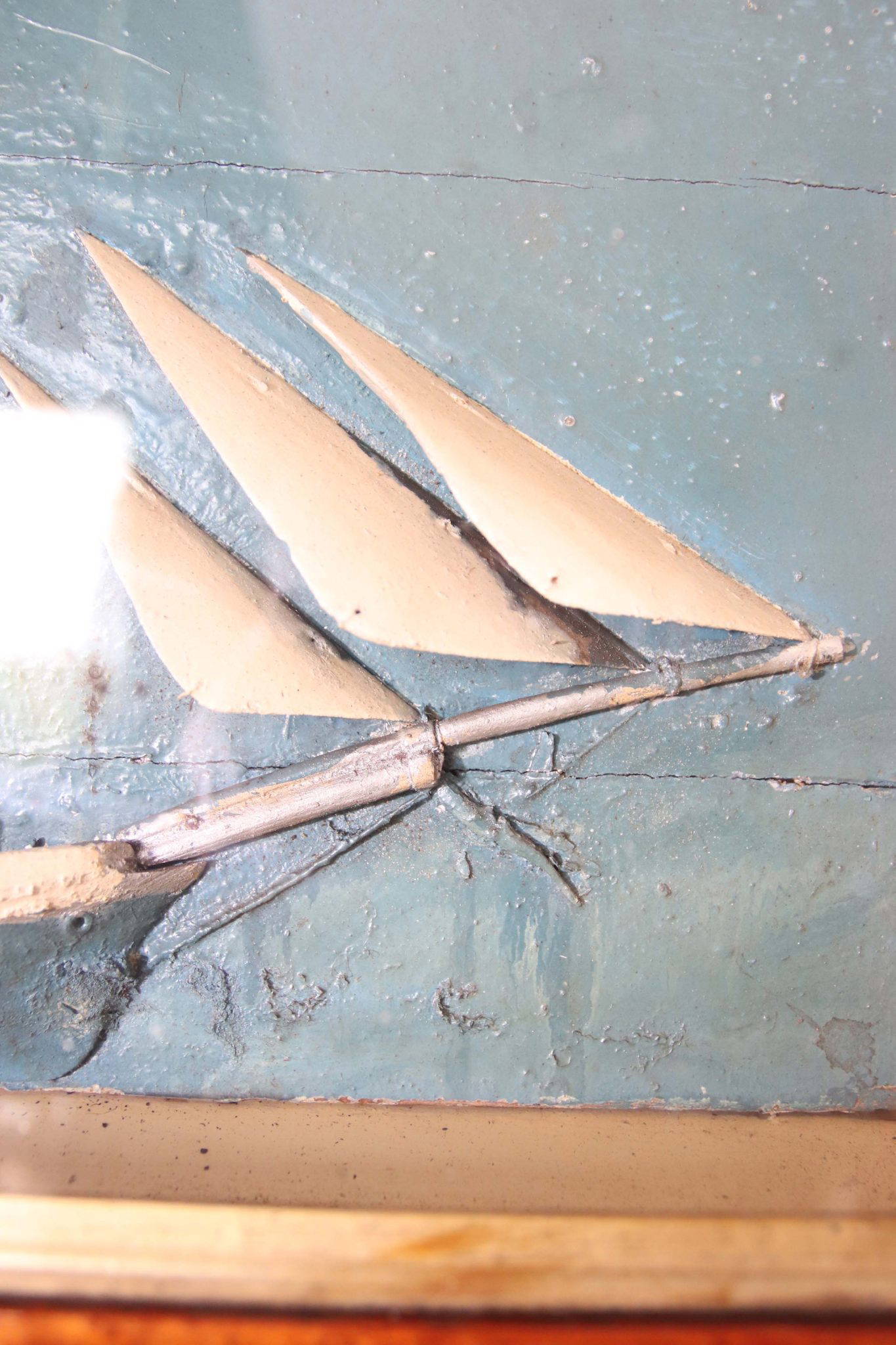 19Th Century Ship Diorama. - Image 6