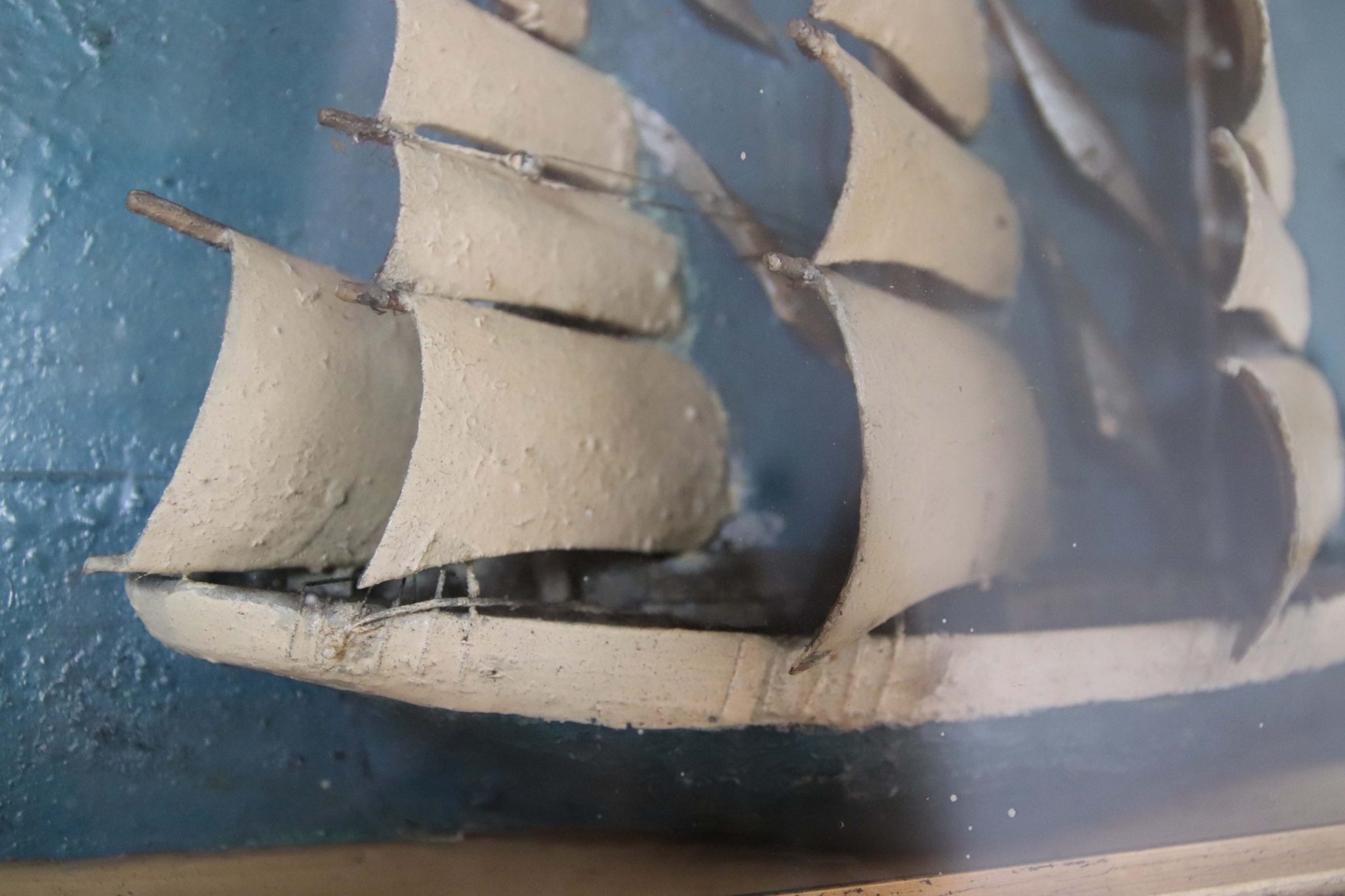 19Th Century Ship Diorama. - Image 7