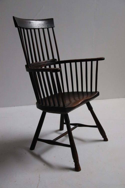 18Th Century Welsh Comb-Back Stick Chair.