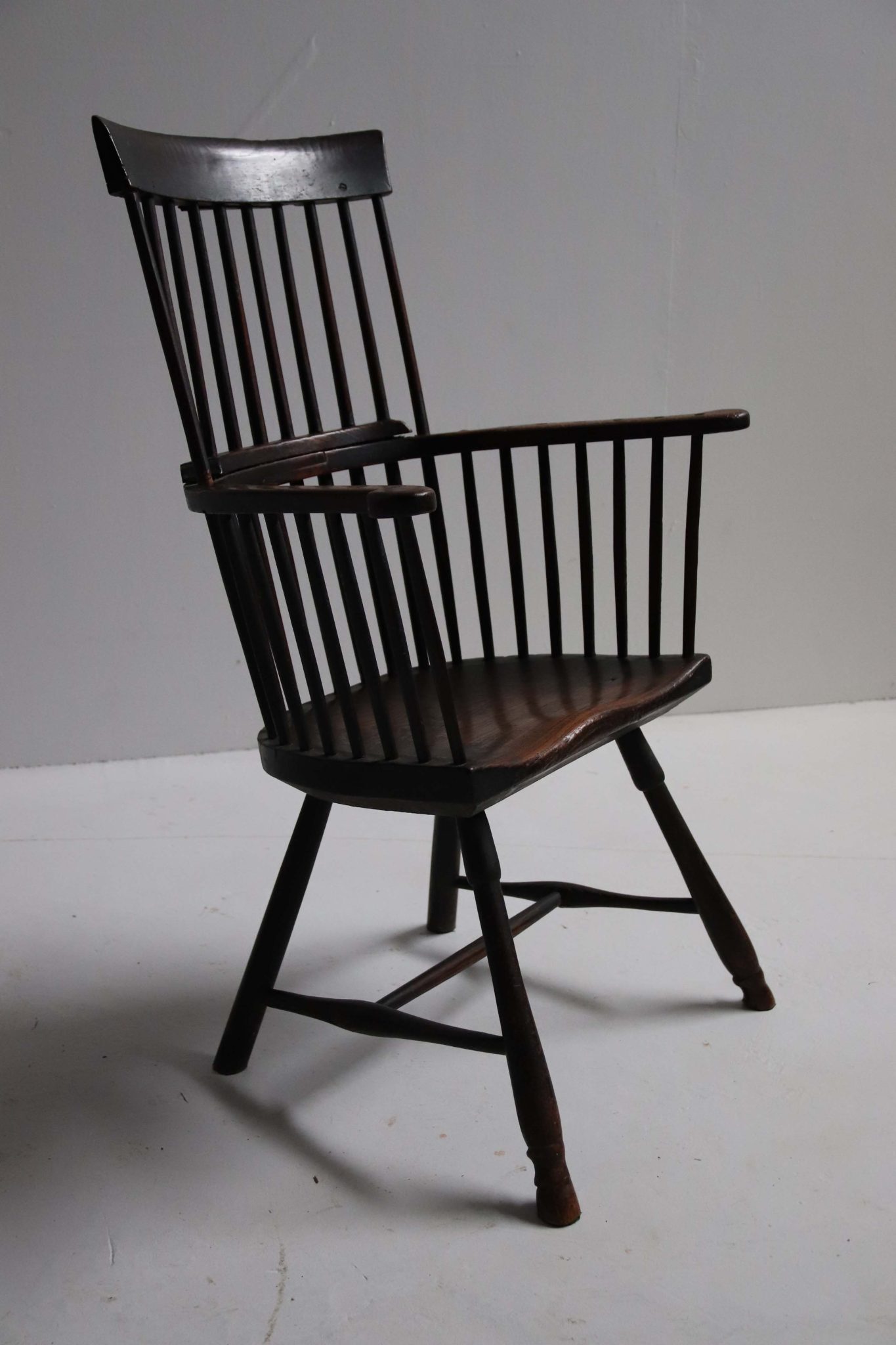 18Th Century Welsh Comb-Back Stick Chair.