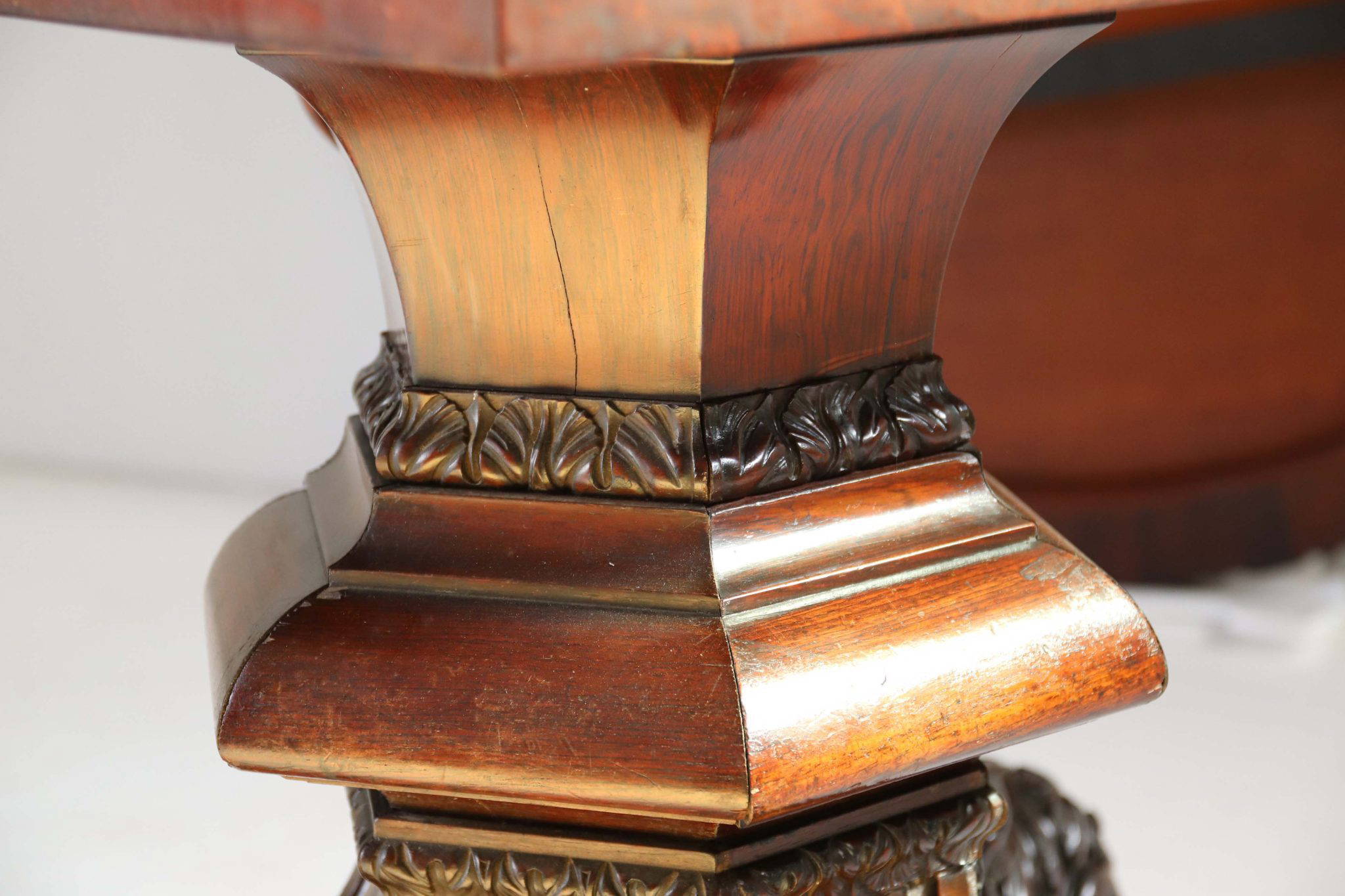 19Th Century Irish Centre Table. - Image 8