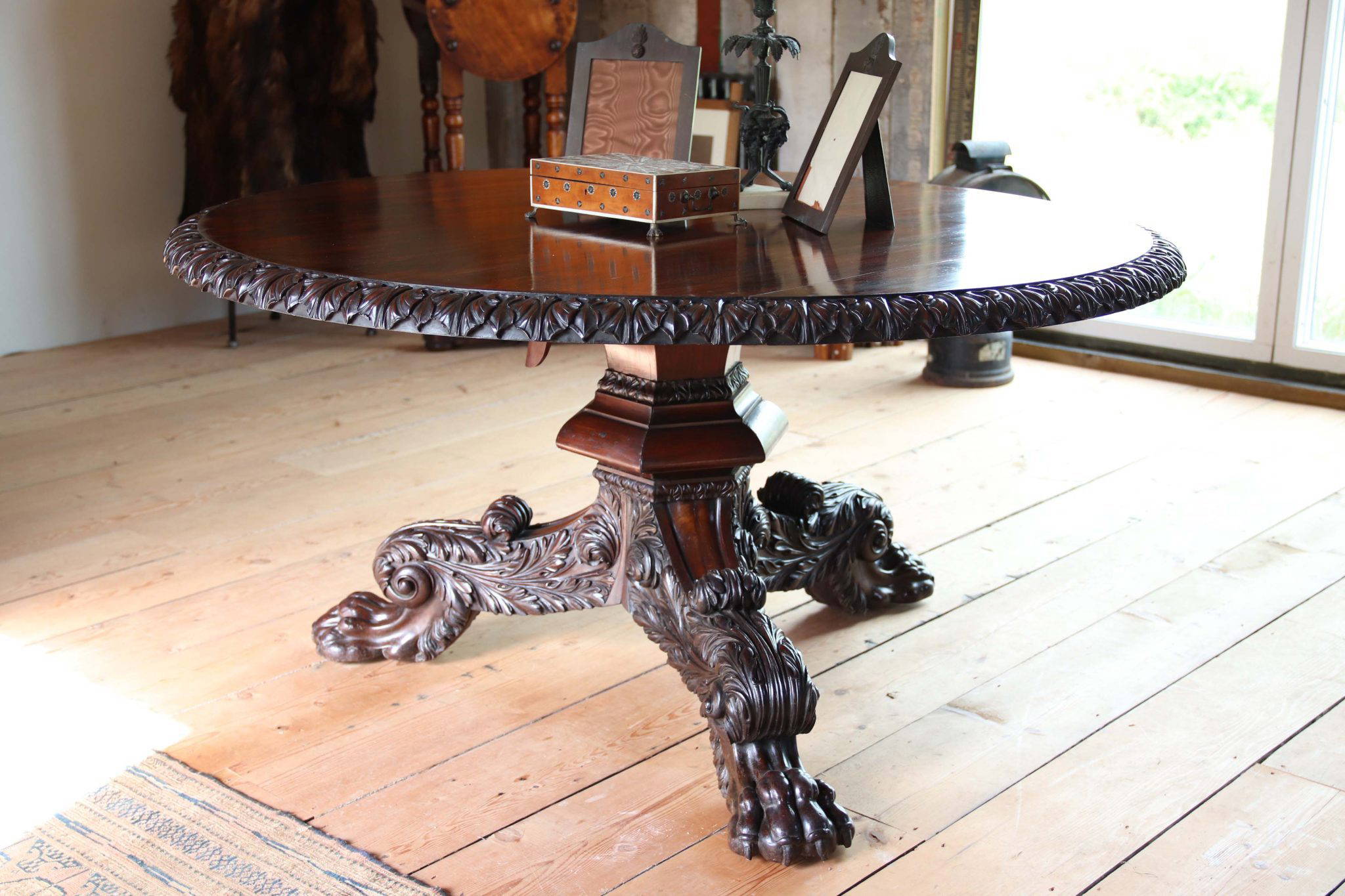 19Th Century Irish Centre Table. - Image 2