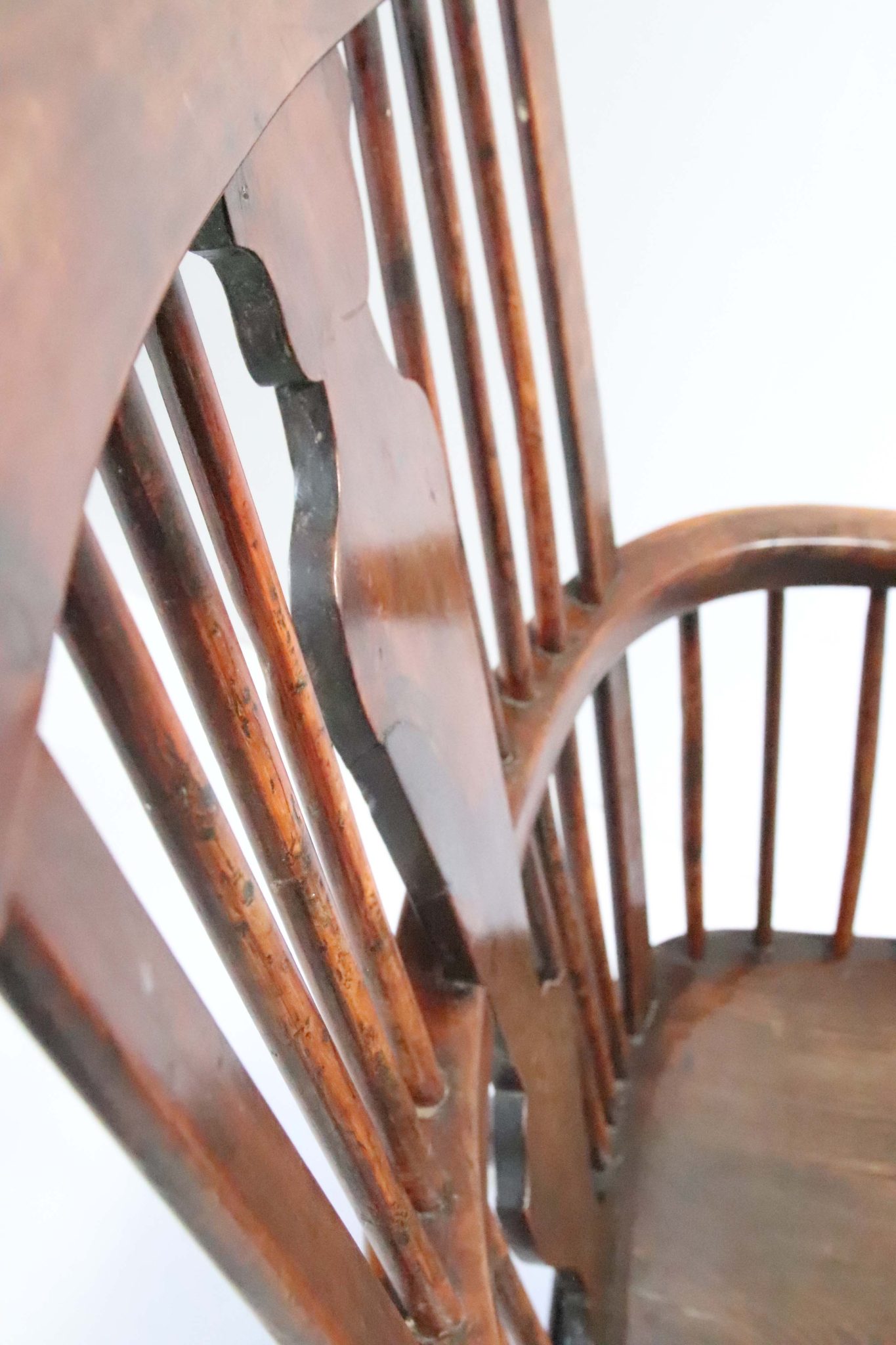 Late 18Th Century Yew Wood Windsor Chair. - Image 9