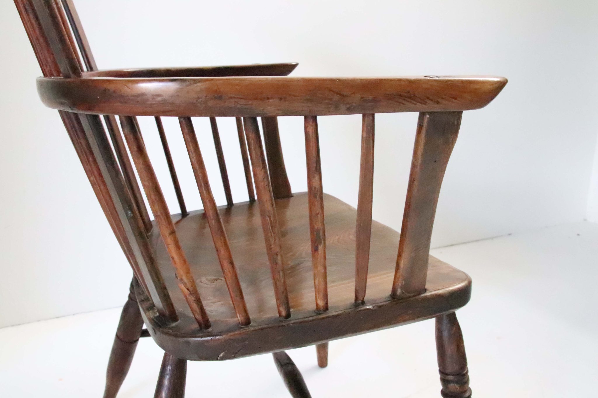 Late 18Th Century Yew Wood Windsor Chair. - Image 8