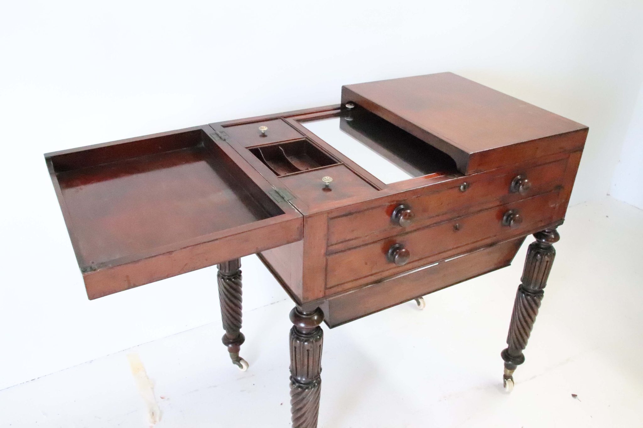 19Th Century Anglo Indian Dressing Table. - Image 7