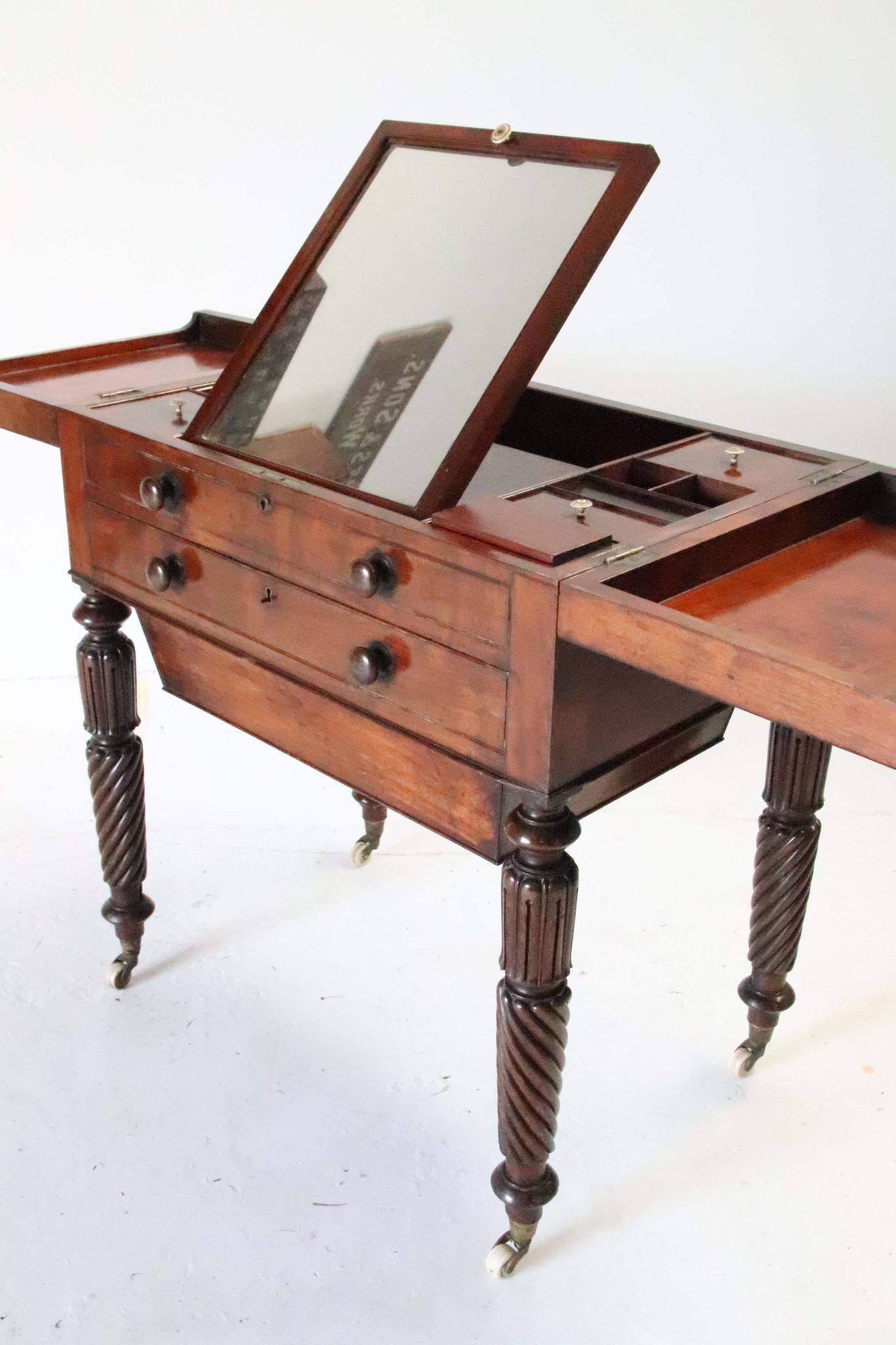 19Th Century Anglo Indian Dressing Table. - Image 8