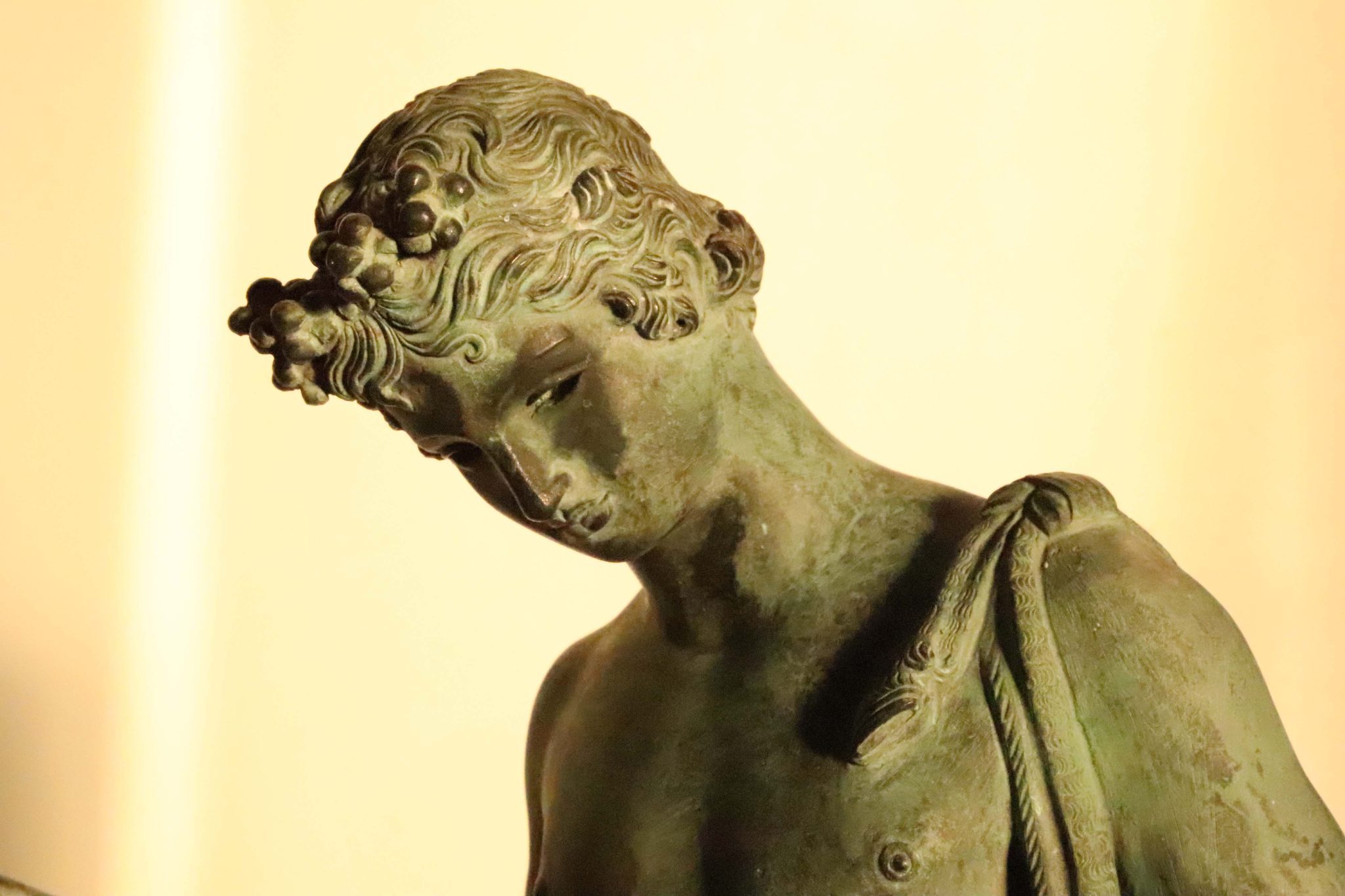 19th-Century Grand Tour Bronze of Narcissus - Image 2