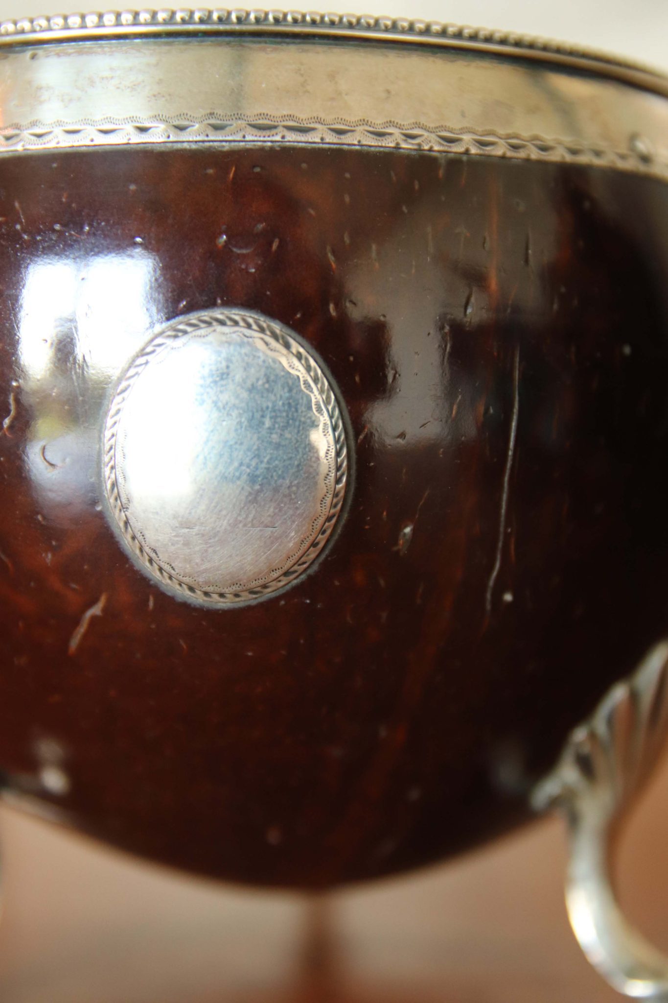 Georgian Coconut with Silver Mounts. - Image 4